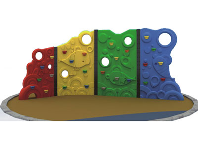 Plastic Backyard Rock Climbing Wall for Toddlers LP-023